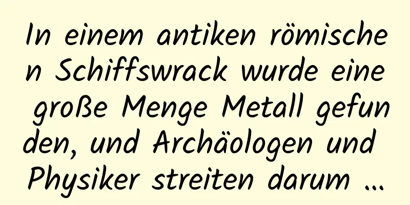 In einem antiken römischen Schiffswrack wurde eine große Menge Metall gefunden, und Archäologen und Physiker streiten darum …