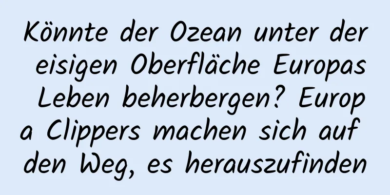 Könnte der Ozean unter der eisigen Oberfläche Europas Leben beherbergen? Europa Clippers machen sich auf den Weg, es herauszufinden
