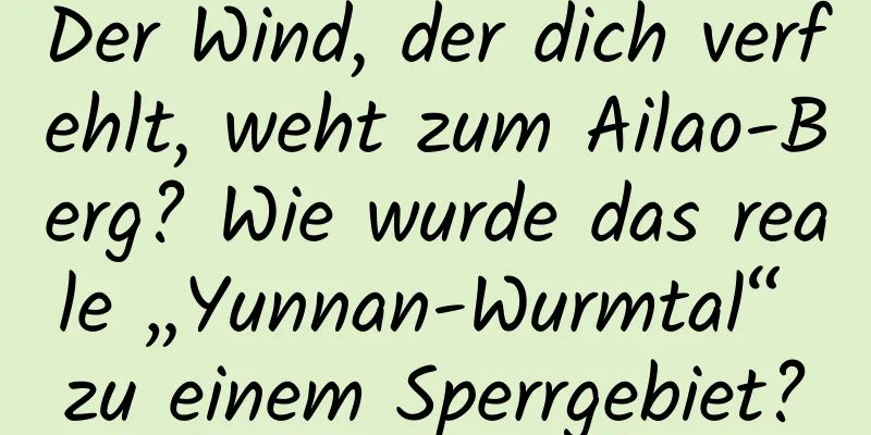 Der Wind, der dich verfehlt, weht zum Ailao-Berg? Wie wurde das reale „Yunnan-Wurmtal“ zu einem Sperrgebiet?