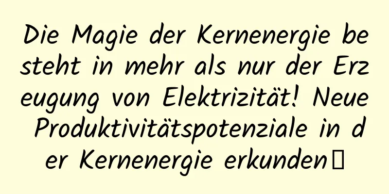 Die Magie der Kernenergie besteht in mehr als nur der Erzeugung von Elektrizität! Neue Produktivitätspotenziale in der Kernenergie erkunden→