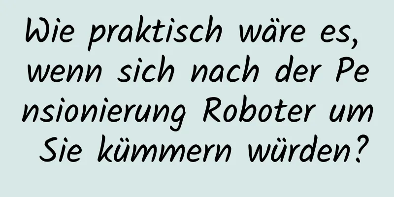 Wie praktisch wäre es, wenn sich nach der Pensionierung Roboter um Sie kümmern würden?