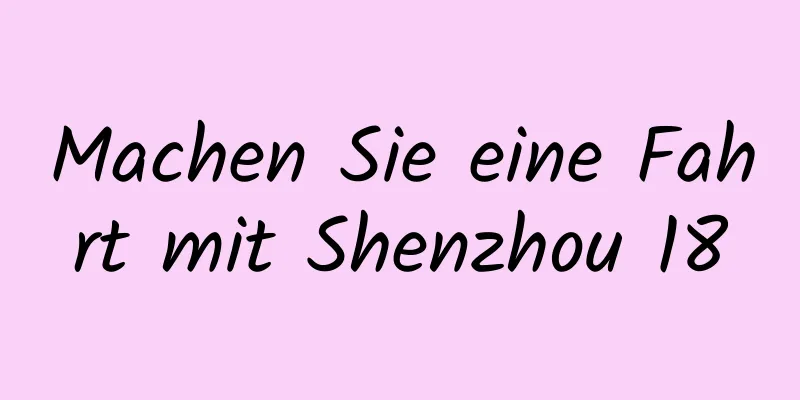 Machen Sie eine Fahrt mit Shenzhou 18
