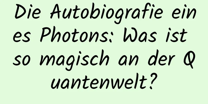 Die Autobiografie eines Photons: Was ist so magisch an der Quantenwelt?