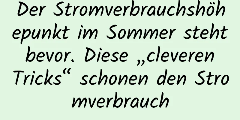 Der Stromverbrauchshöhepunkt im Sommer steht bevor. Diese „cleveren Tricks“ schonen den Stromverbrauch