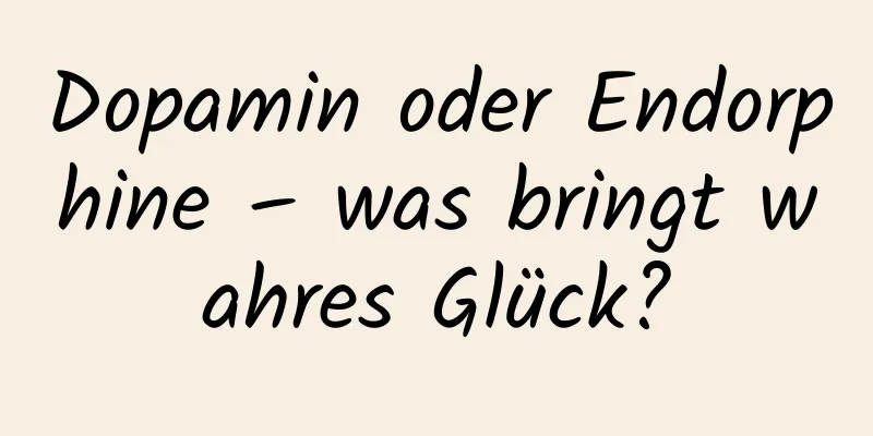 Dopamin oder Endorphine – was bringt wahres Glück?