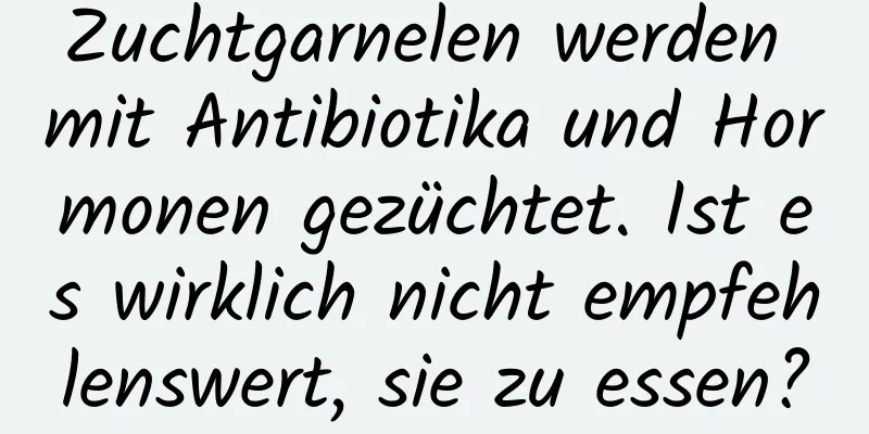 Zuchtgarnelen werden mit Antibiotika und Hormonen gezüchtet. Ist es wirklich nicht empfehlenswert, sie zu essen?