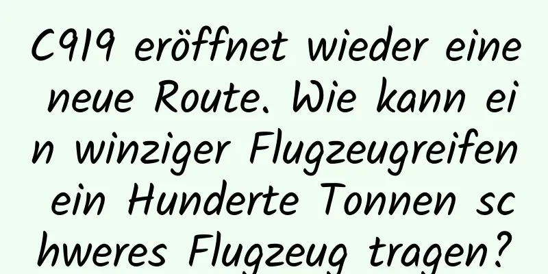 C919 eröffnet wieder eine neue Route. Wie kann ein winziger Flugzeugreifen ein Hunderte Tonnen schweres Flugzeug tragen?