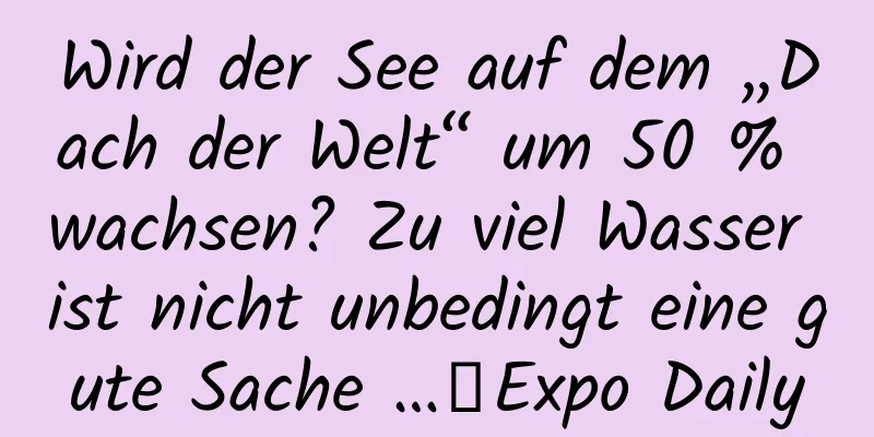 Wird der See auf dem „Dach der Welt“ um 50 % wachsen? Zu viel Wasser ist nicht unbedingt eine gute Sache …｜Expo Daily