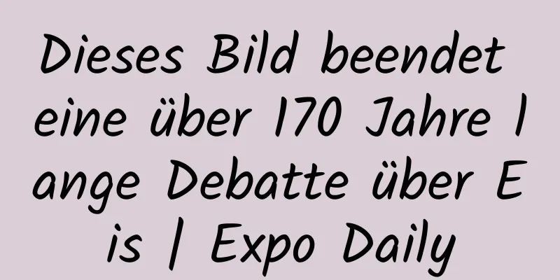 Dieses Bild beendet eine über 170 Jahre lange Debatte über Eis | Expo Daily