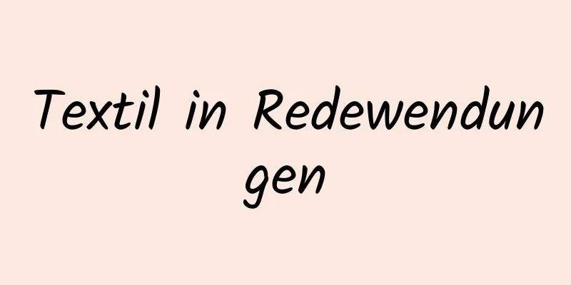 Textil in Redewendungen
