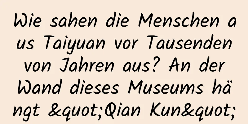 Wie sahen die Menschen aus Taiyuan vor Tausenden von Jahren aus? An der Wand dieses Museums hängt "Qian Kun"
