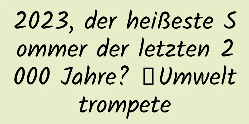 2023, der heißeste Sommer der letzten 2000 Jahre? ｜Umwelttrompete