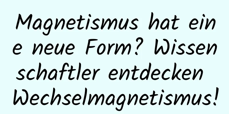Magnetismus hat eine neue Form? Wissenschaftler entdecken Wechselmagnetismus!