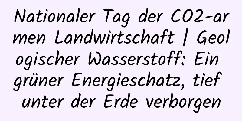 Nationaler Tag der CO2-armen Landwirtschaft | Geologischer Wasserstoff: Ein grüner Energieschatz, tief unter der Erde verborgen