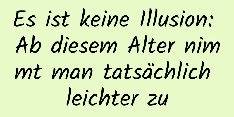 Es ist keine Illusion: Ab diesem Alter nimmt man tatsächlich leichter zu