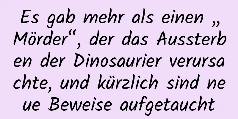 Es gab mehr als einen „Mörder“, der das Aussterben der Dinosaurier verursachte, und kürzlich sind neue Beweise aufgetaucht