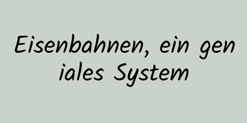 Eisenbahnen, ein geniales System