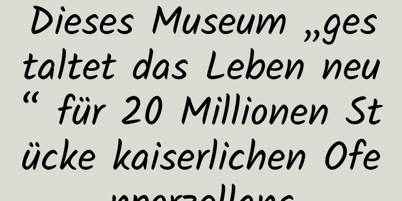 Dieses Museum „gestaltet das Leben neu“ für 20 Millionen Stücke kaiserlichen Ofenporzellans