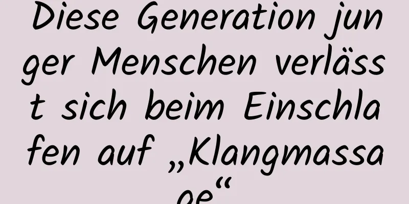 Diese Generation junger Menschen verlässt sich beim Einschlafen auf „Klangmassage“