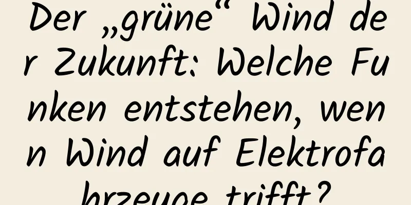Der „grüne“ Wind der Zukunft: Welche Funken entstehen, wenn Wind auf Elektrofahrzeuge trifft?
