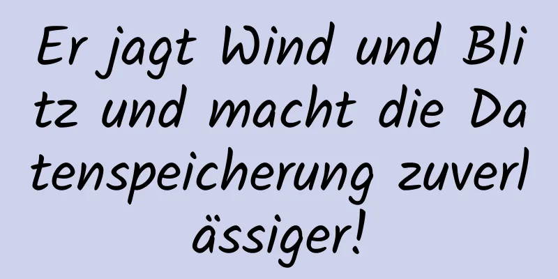 Er jagt Wind und Blitz und macht die Datenspeicherung zuverlässiger!