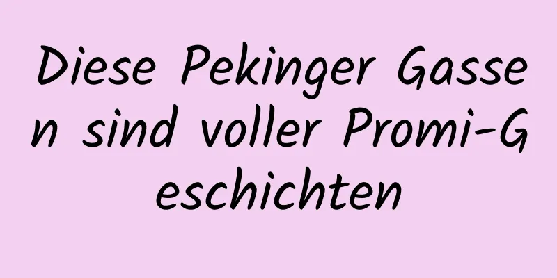 Diese Pekinger Gassen sind voller Promi-Geschichten