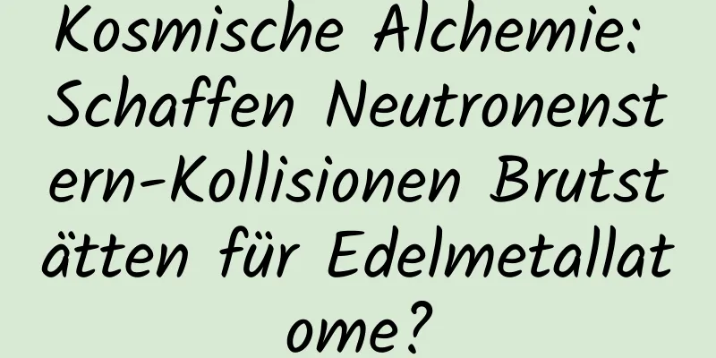 Kosmische Alchemie: Schaffen Neutronenstern-Kollisionen Brutstätten für Edelmetallatome?