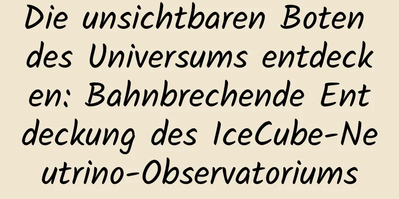 Die unsichtbaren Boten des Universums entdecken: Bahnbrechende Entdeckung des IceCube-Neutrino-Observatoriums