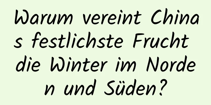 Warum vereint Chinas festlichste Frucht die Winter im Norden und Süden?