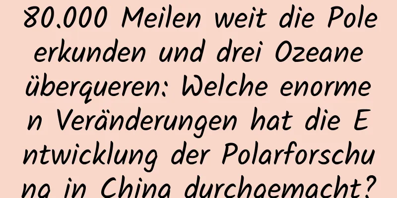80.000 Meilen weit die Pole erkunden und drei Ozeane überqueren: Welche enormen Veränderungen hat die Entwicklung der Polarforschung in China durchgemacht?