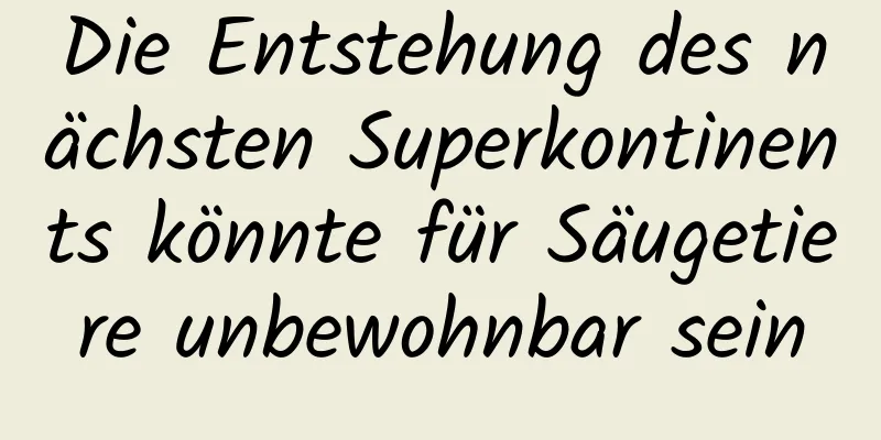 Die Entstehung des nächsten Superkontinents könnte für Säugetiere unbewohnbar sein