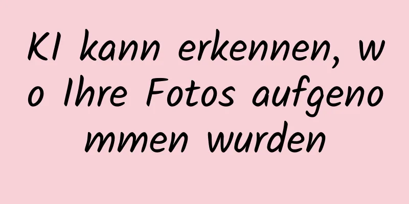 KI kann erkennen, wo Ihre Fotos aufgenommen wurden