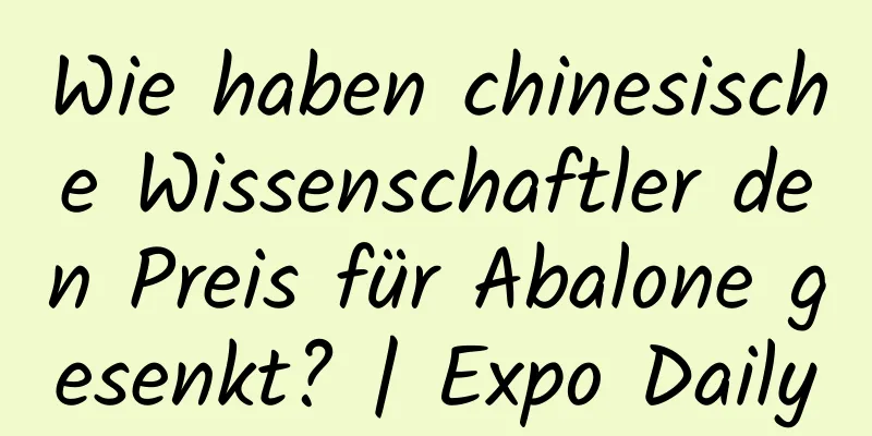 Wie haben chinesische Wissenschaftler den Preis für Abalone gesenkt? | Expo Daily