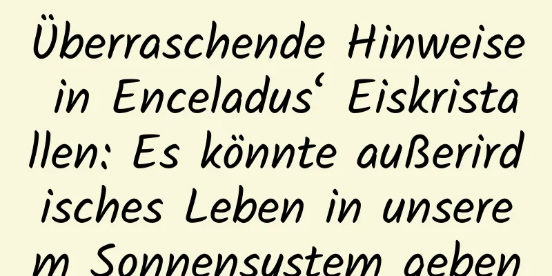 Überraschende Hinweise in Enceladus‘ Eiskristallen: Es könnte außerirdisches Leben in unserem Sonnensystem geben