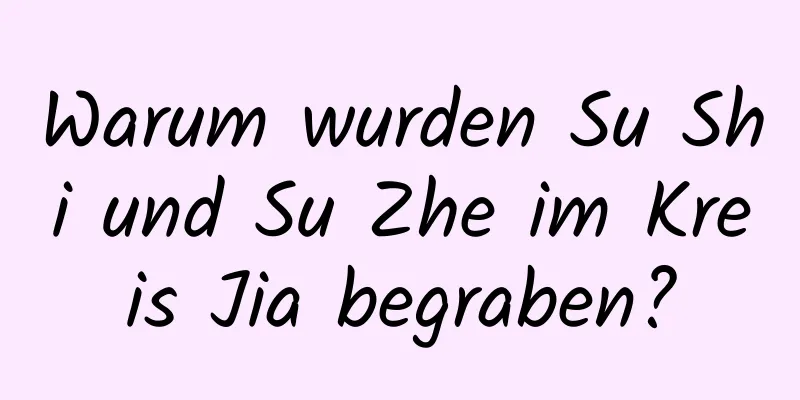 Warum wurden Su Shi und Su Zhe im Kreis Jia begraben?