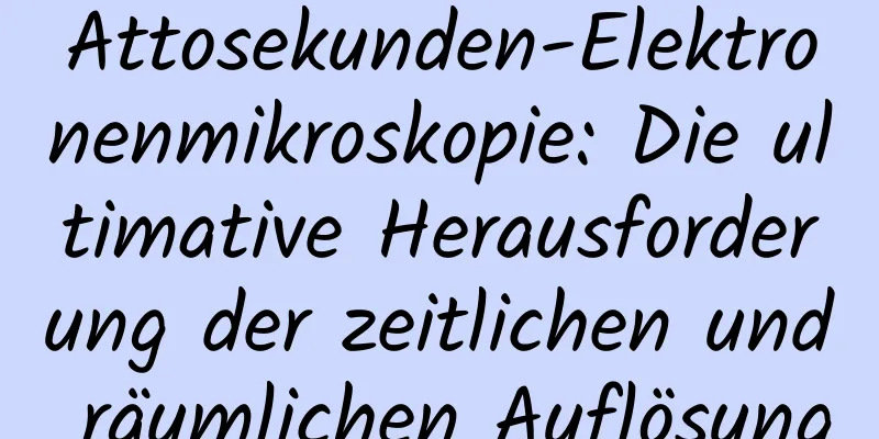 Attosekunden-Elektronenmikroskopie: Die ultimative Herausforderung der zeitlichen und räumlichen Auflösung