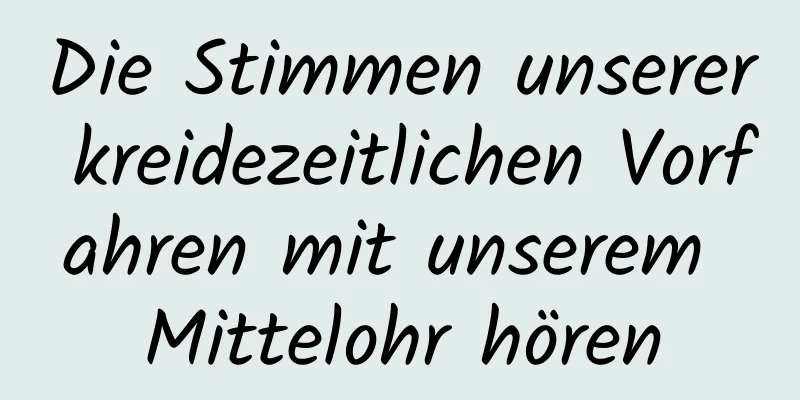 Die Stimmen unserer kreidezeitlichen Vorfahren mit unserem Mittelohr hören