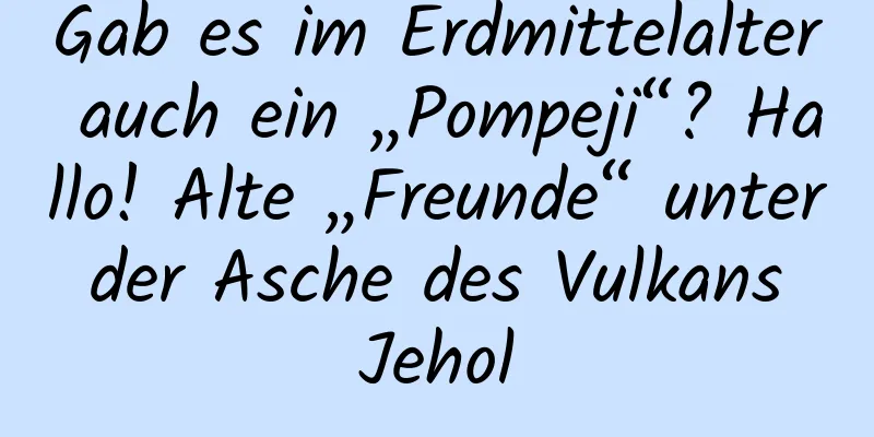 Gab es im Erdmittelalter auch ein „Pompeji“? Hallo! Alte „Freunde“ unter der Asche des Vulkans Jehol