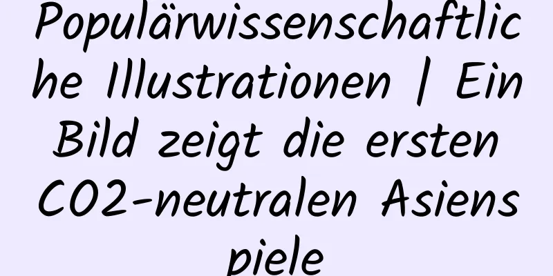 Populärwissenschaftliche Illustrationen | Ein Bild zeigt die ersten CO2-neutralen Asienspiele