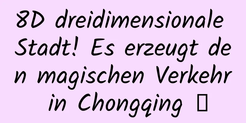 8D dreidimensionale Stadt! Es erzeugt den magischen Verkehr in Chongqing →