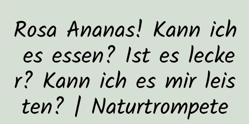 Rosa Ananas! Kann ich es essen? Ist es lecker? Kann ich es mir leisten? | Naturtrompete