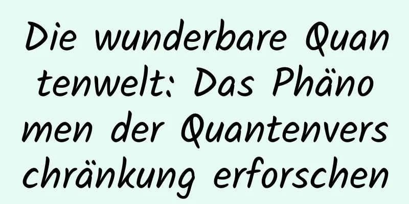 Die wunderbare Quantenwelt: Das Phänomen der Quantenverschränkung erforschen
