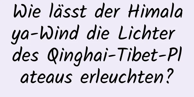 Wie lässt der Himalaya-Wind die Lichter des Qinghai-Tibet-Plateaus erleuchten?
