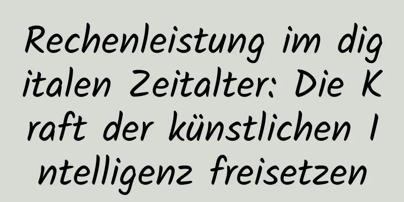 Rechenleistung im digitalen Zeitalter: Die Kraft der künstlichen Intelligenz freisetzen
