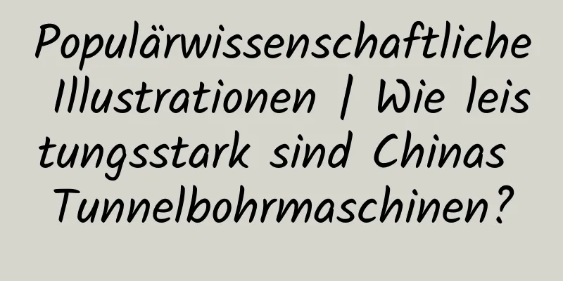 Populärwissenschaftliche Illustrationen | Wie leistungsstark sind Chinas Tunnelbohrmaschinen?