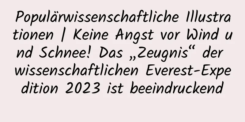 Populärwissenschaftliche Illustrationen | Keine Angst vor Wind und Schnee! Das „Zeugnis“ der wissenschaftlichen Everest-Expedition 2023 ist beeindruckend