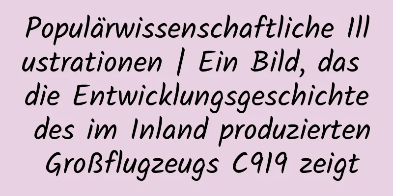 Populärwissenschaftliche Illustrationen | Ein Bild, das die Entwicklungsgeschichte des im Inland produzierten Großflugzeugs C919 zeigt