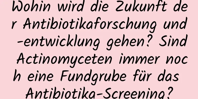 Wohin wird die Zukunft der Antibiotikaforschung und -entwicklung gehen? Sind Actinomyceten immer noch eine Fundgrube für das Antibiotika-Screening?
