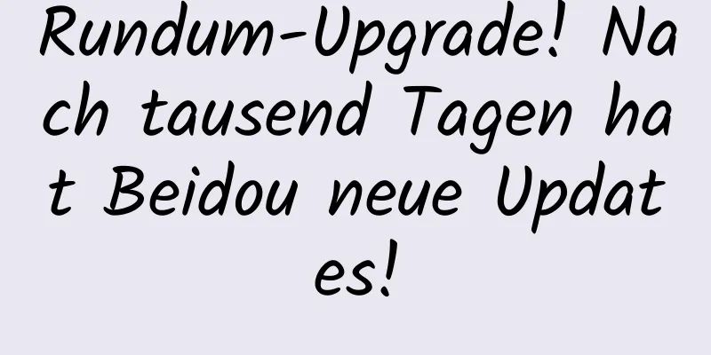 Rundum-Upgrade! Nach tausend Tagen hat Beidou neue Updates!