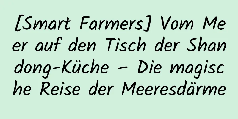 [Smart Farmers] Vom Meer auf den Tisch der Shandong-Küche – Die magische Reise der Meeresdärme